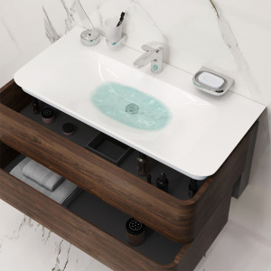 M30FHX1002NF База под раковину подвесная 100 см ящики орех текстурированная шт AM.PM Sensation