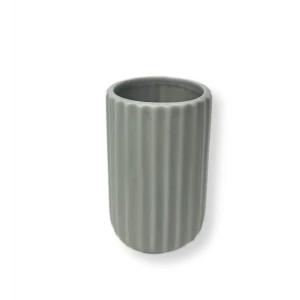 Керамический стакан Primanova для зубных щеток в сером матовом исполнении 89380961