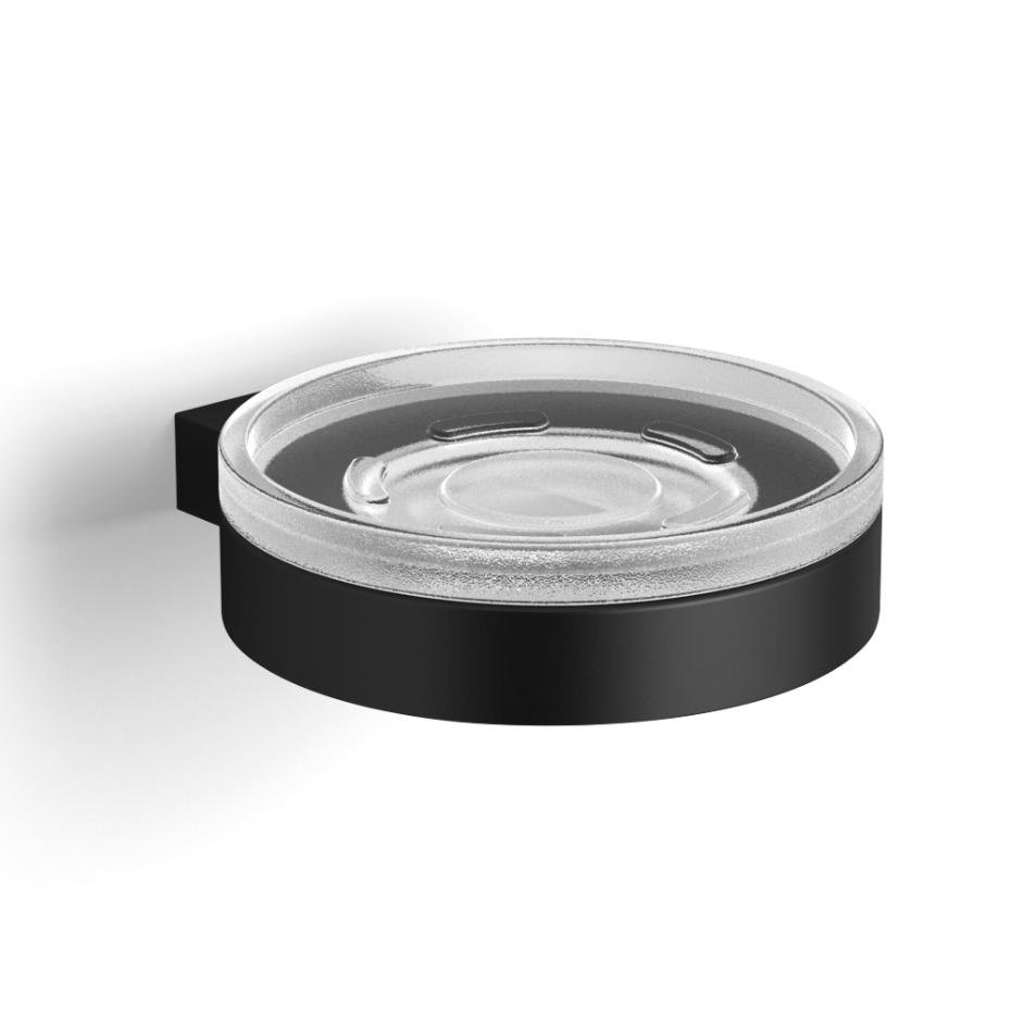 28015D-BP Мыльница подвесная цвет черный матовый LANGBERGER Accessories, BLACK EDITION - Вид №1