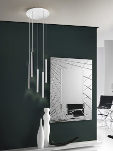 085345 Подвесной светильник 5L хром/белый Schuller Varas