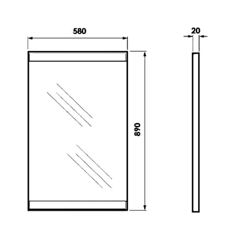 O-mebel Корро зеркало штрокс Хром ORANGE sun-id-1516824 - Вид №2