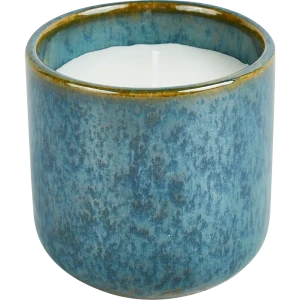 Свеча в керамическом подсвечнике Atmosphera Цитрон коричнево-синяя 9.3 см