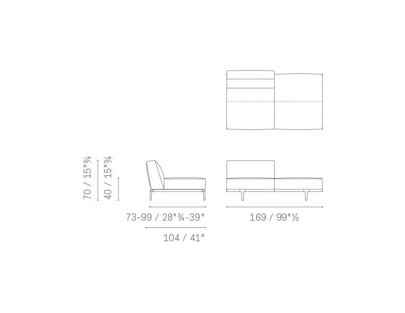 Ткань диван Poltrona Frau коллекция-диваны и кресла ARCH-00009449 - Вид №2