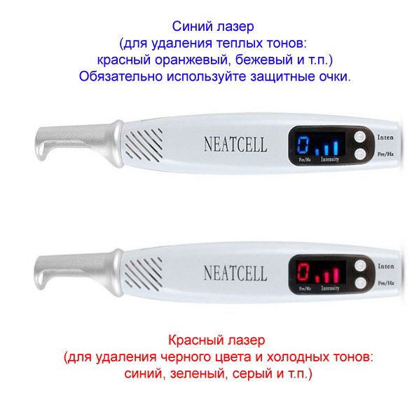 30262 NEATCELL - пикосекундный аппарат для удаления татуировок, татуажа и кожных пигментаций (синее свечение) Beauty Star  - Вид №5