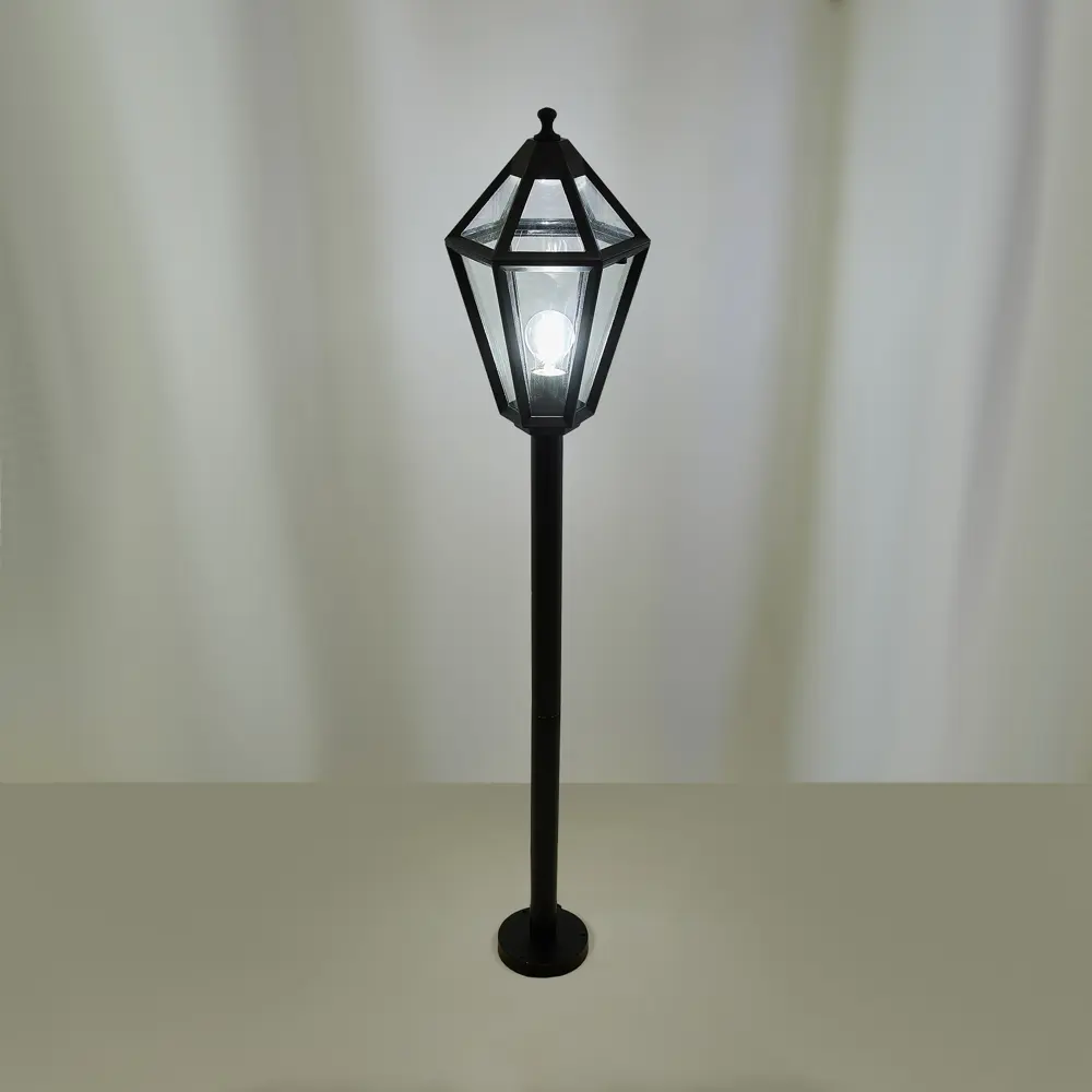 Маленький фонарный столб уличный KREAFORTA Radley 120 см цвет черный STLM-2163965 - Вид №4