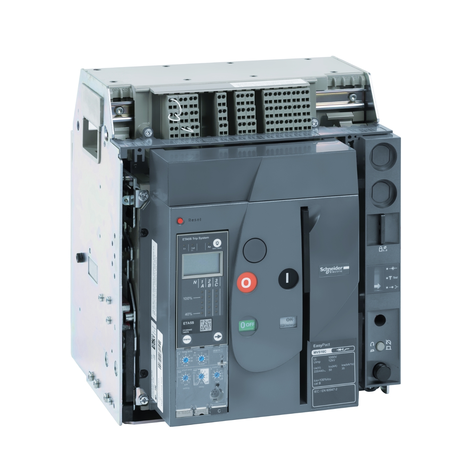 MVS16C3MW6L АВ MVS1 1600A 50KA 3P РУЧН. ВЫКАТ. ET6G Schneider Electric EasyPact 