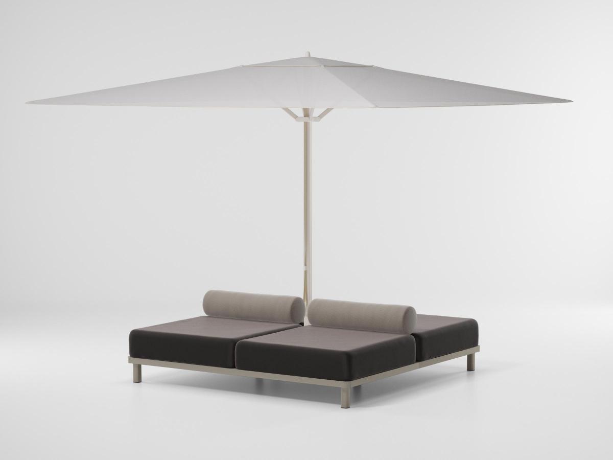 088483 Диван-База + основа для зонта от солнца на колесах + подушки Kettal Kettal Objects  - Вид №3