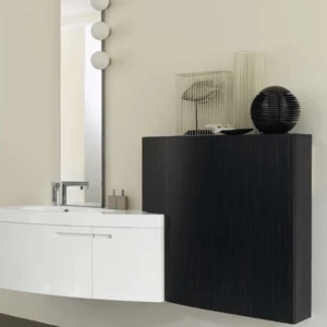 Комбинация ванной комнаты SY15 в отделке mineralmarmo/Ebano/Bianco MILLDUE SYMI