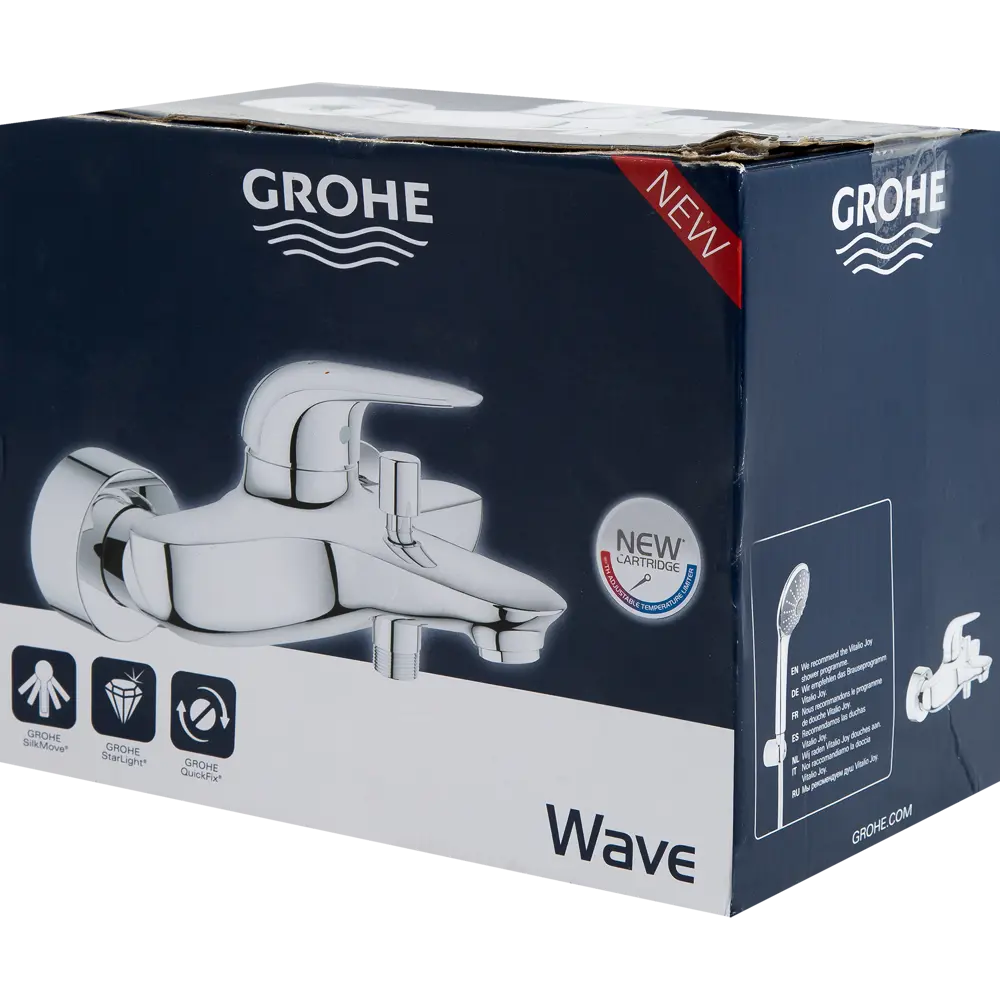 Смеситель для ванны Grohe Wave 32286001 однорычажный цвет хром 18301830 STLM-2134331 - Вид №4