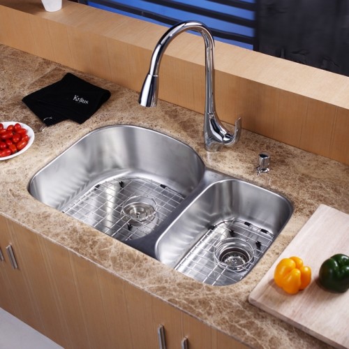 KBU23 Мойка кухонная прямоугольная Krausru  - Вид №4