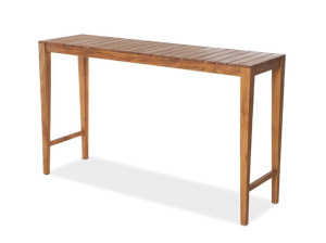 Высокий прямоугольный стол из тикового дерева