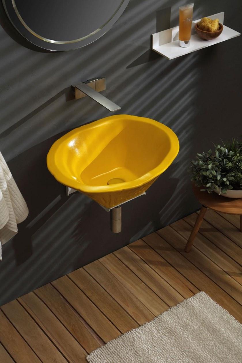 Trr01t Подвесная раковина настенная овальная Horganica Terra белая - Вид №4