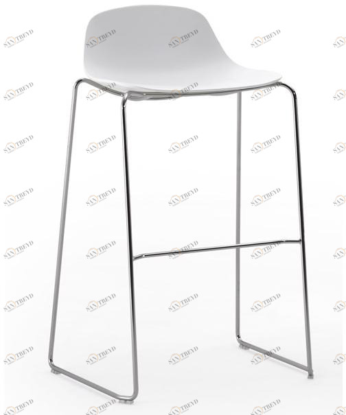 ESTEL GROUP Табурет из полипропилена с высокими санками и подставкой для ног Shell sun-id-1467087