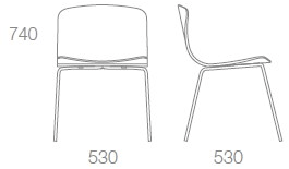 Albaplus Штабелируемый стул на четырех ножках Ember sun-id-1514555 - Вид №4