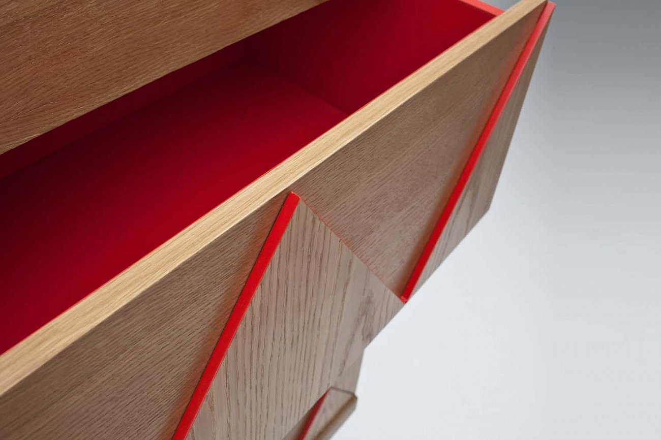 Комод с ножками и 6 ящиками дуб Big Woo WOODI  00-3965939 Бежевый;дуб сонома  - Вид №2