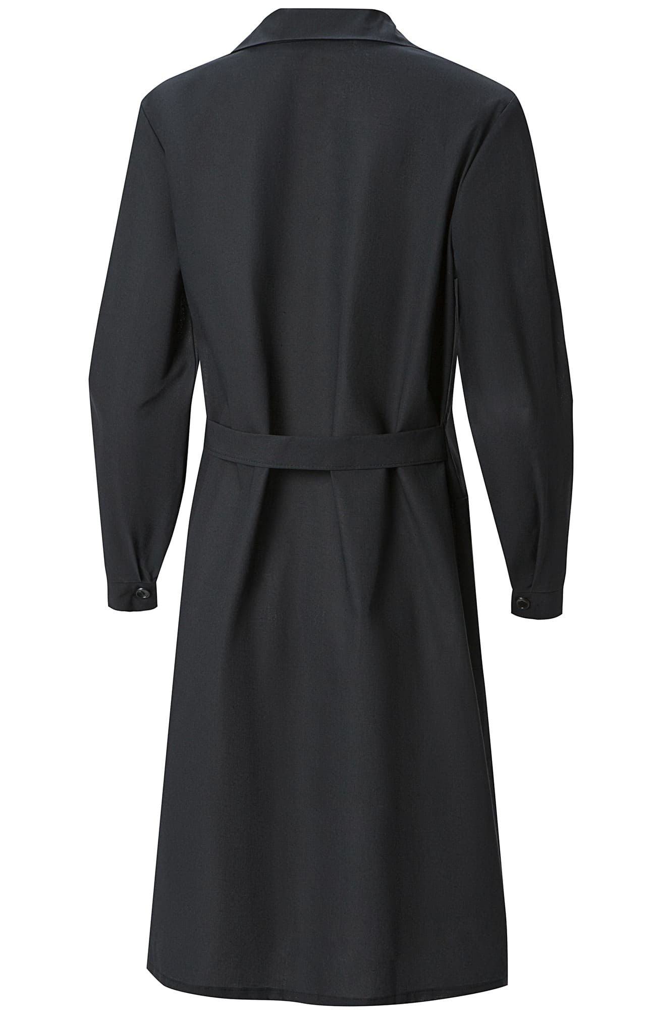 61677 Халат женский темный  Одежда для обслуживающего персонала  размер 52-54/158-164 Спецодежда  - Вид №1