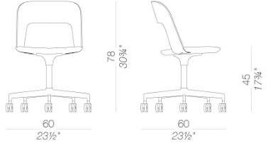 Lapalma Офисное кресло из ткани на колесиках Arco S214 - Вид №2
