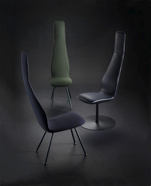 Blå Station Кожаное кресло с высокой спинкой  O542 Bla Station  - Вид №8