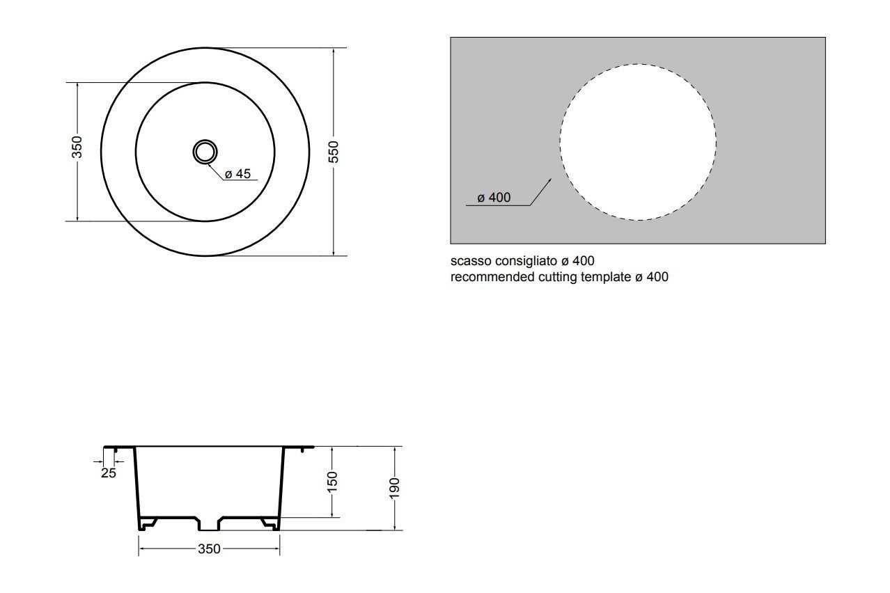 Керамическая круглая раковина для раковины Axa Skyland ARCH-00096843 - Вид №16