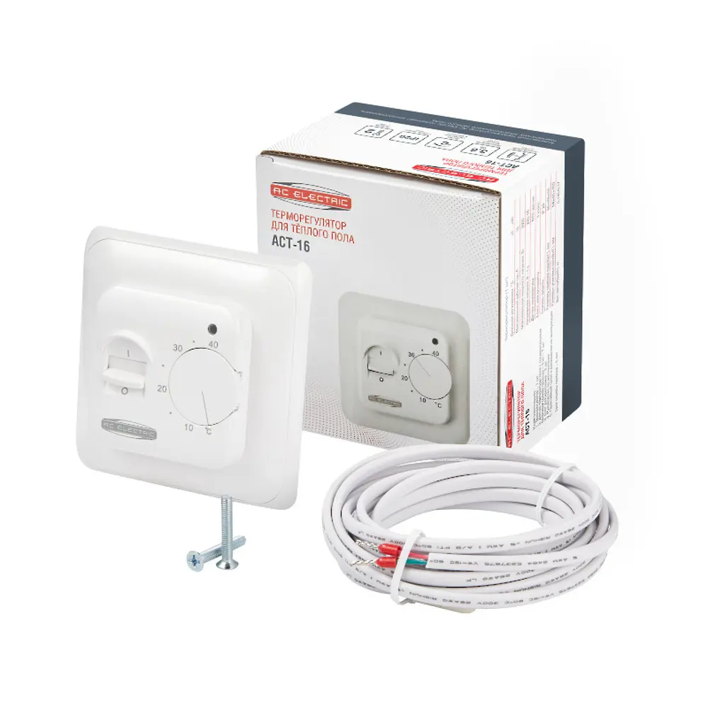 Терморегулятор AC Electric для систем теплого пола с механическим управлением 89346616 STLM-0941372 - Вид №3