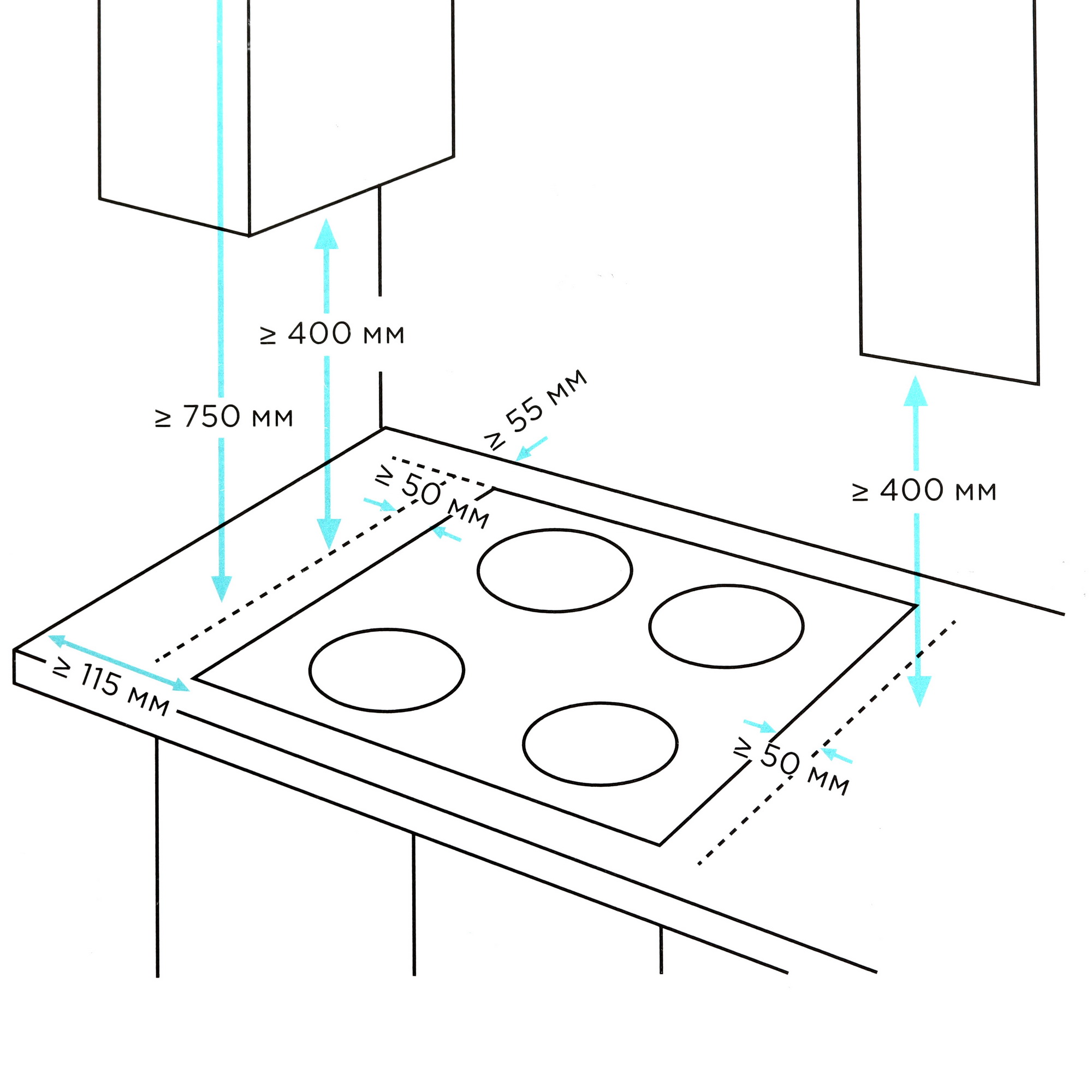 9159440 Газовая варочная поверхность Eigen GH-60M01DT STDN-0018244 - Вид №7