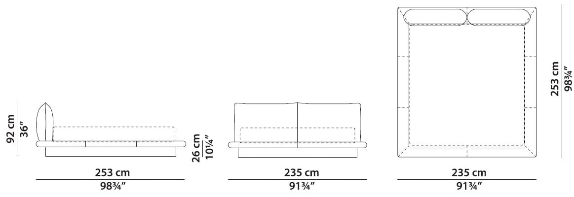 Двуспальная мягкая кровать Baxter Aura ARCH-00075198 - Вид №20