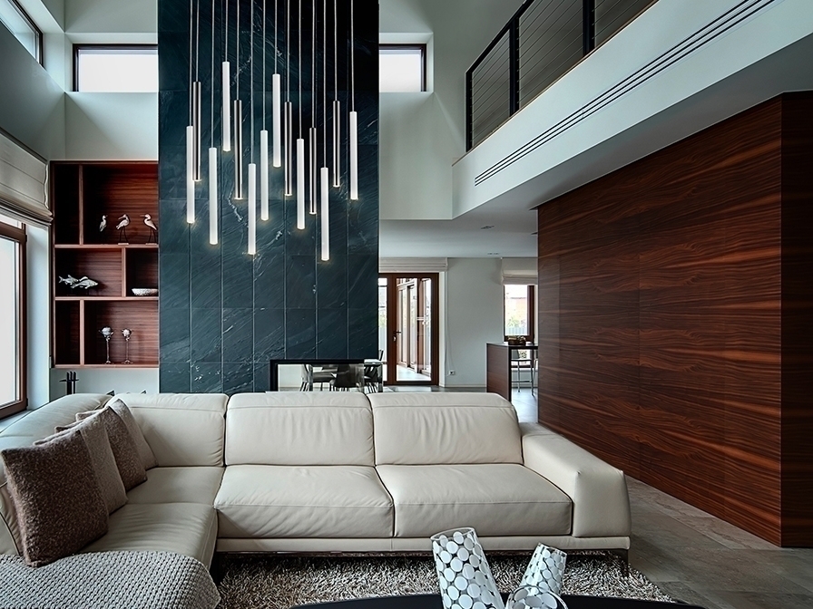 098382 Подвесной светильник 14L хром/белый DIM 300 см Schuller Varas  - Вид №2