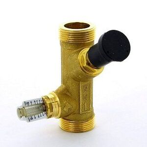 Вентиль WATTS балансировочный 1"1/2 НР WattFlow с расходомером и "Memostop" SRV-AG. 10-80 л/мин