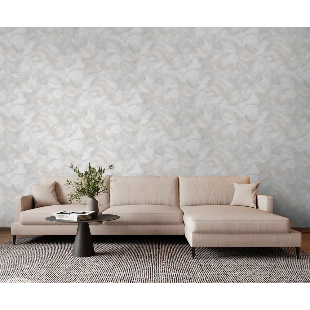 Anturage Tenero: флизелиновые обои с абстрактным рисунком в бежевых тонах 89414277 STLM-1570033 - Вид №3