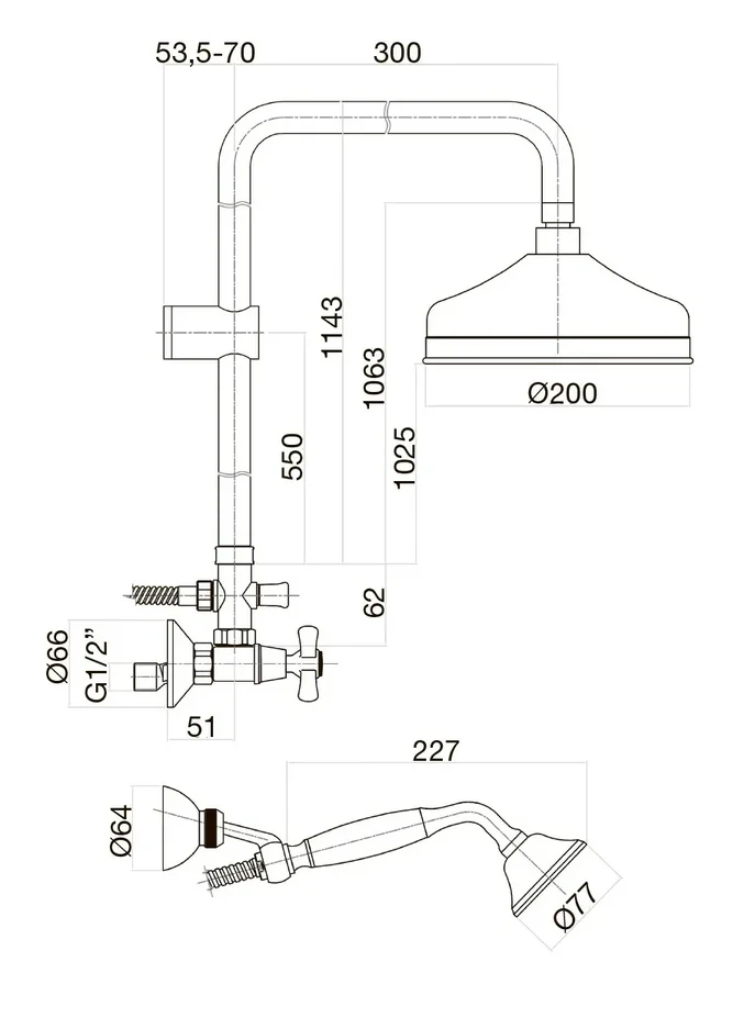 AM760405015 Душевая система Webert Armony - Вид №1
