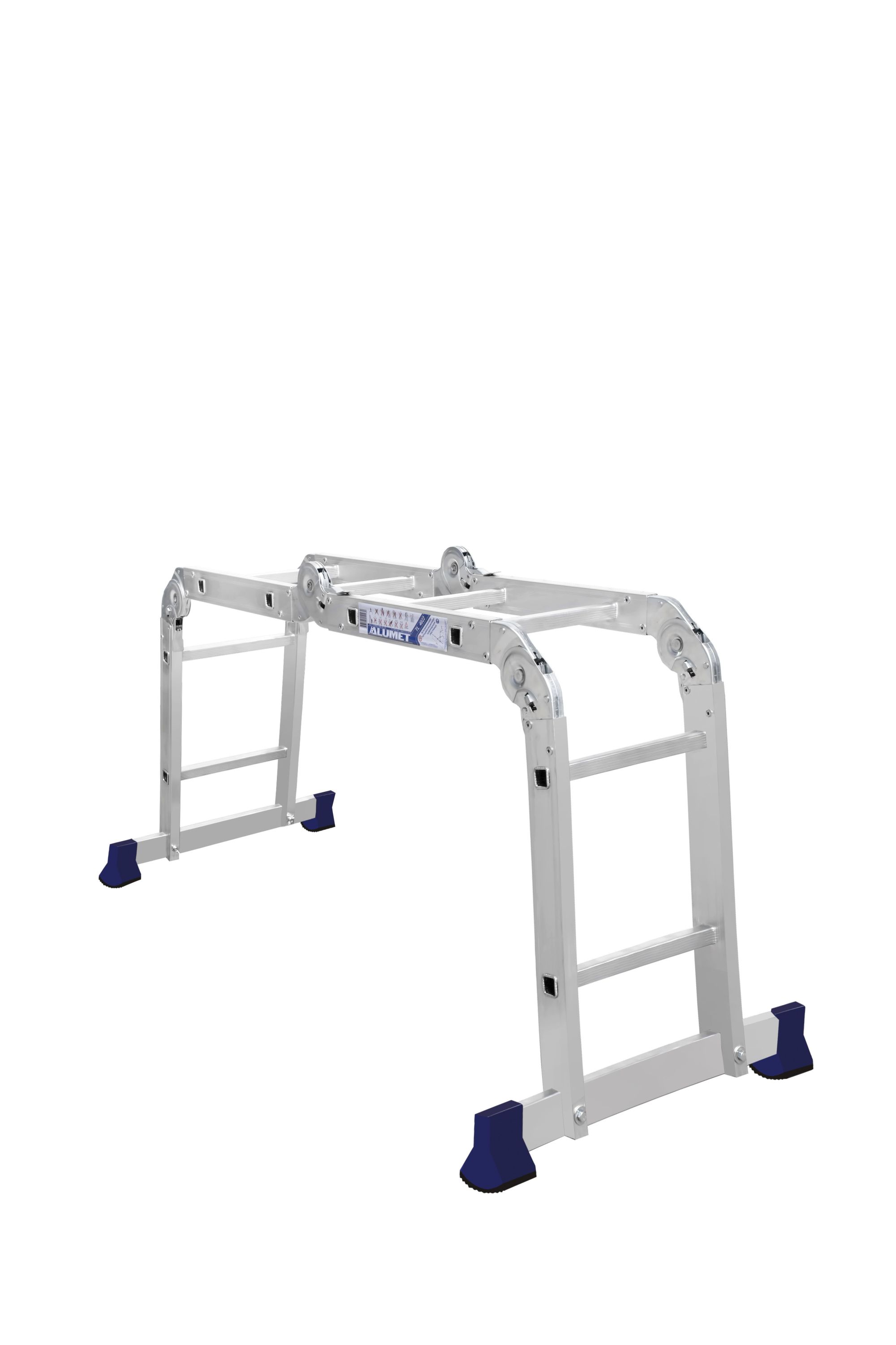 Алюминиевая четырехсекционная шарнирная универсальная лестница (трансформер) TL 4022 ALUMET  - Вид №1