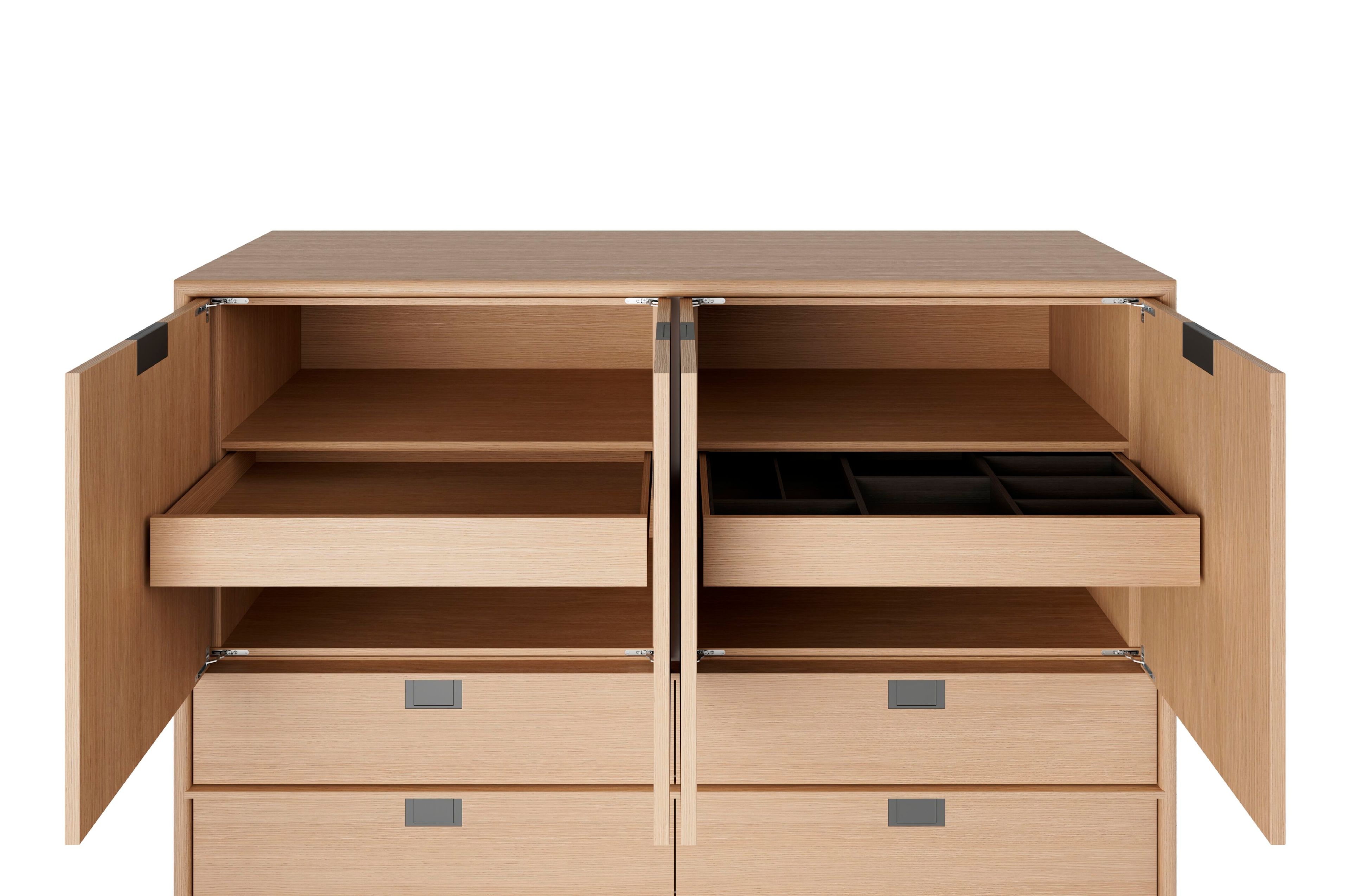 Деревянный сервант с распашными дверцами и ящиками Maxalto Artemone ARCH-00143597 - Вид №3