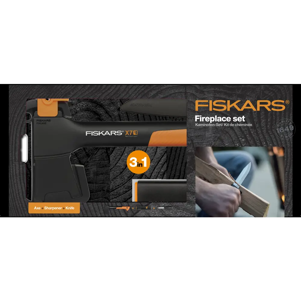 Набор Fiskars топор Х7, точилка, нож 82663837 STLM-2001669  - Вид №8
