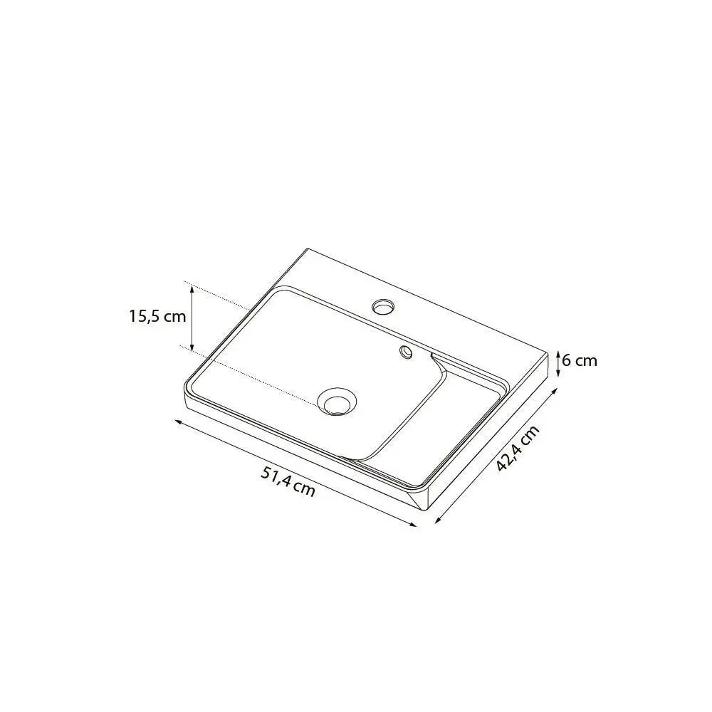 Sensea Easy — компактная накладная раковина 51 см для эргономичной ванной 82644556 STLM-0032804 - Вид №11