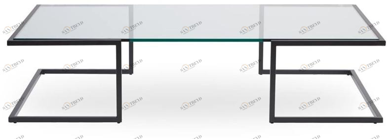 ROSSIN Низкий прямоугольный журнальный столик из стекла Orizzonte sun-id-1476891
