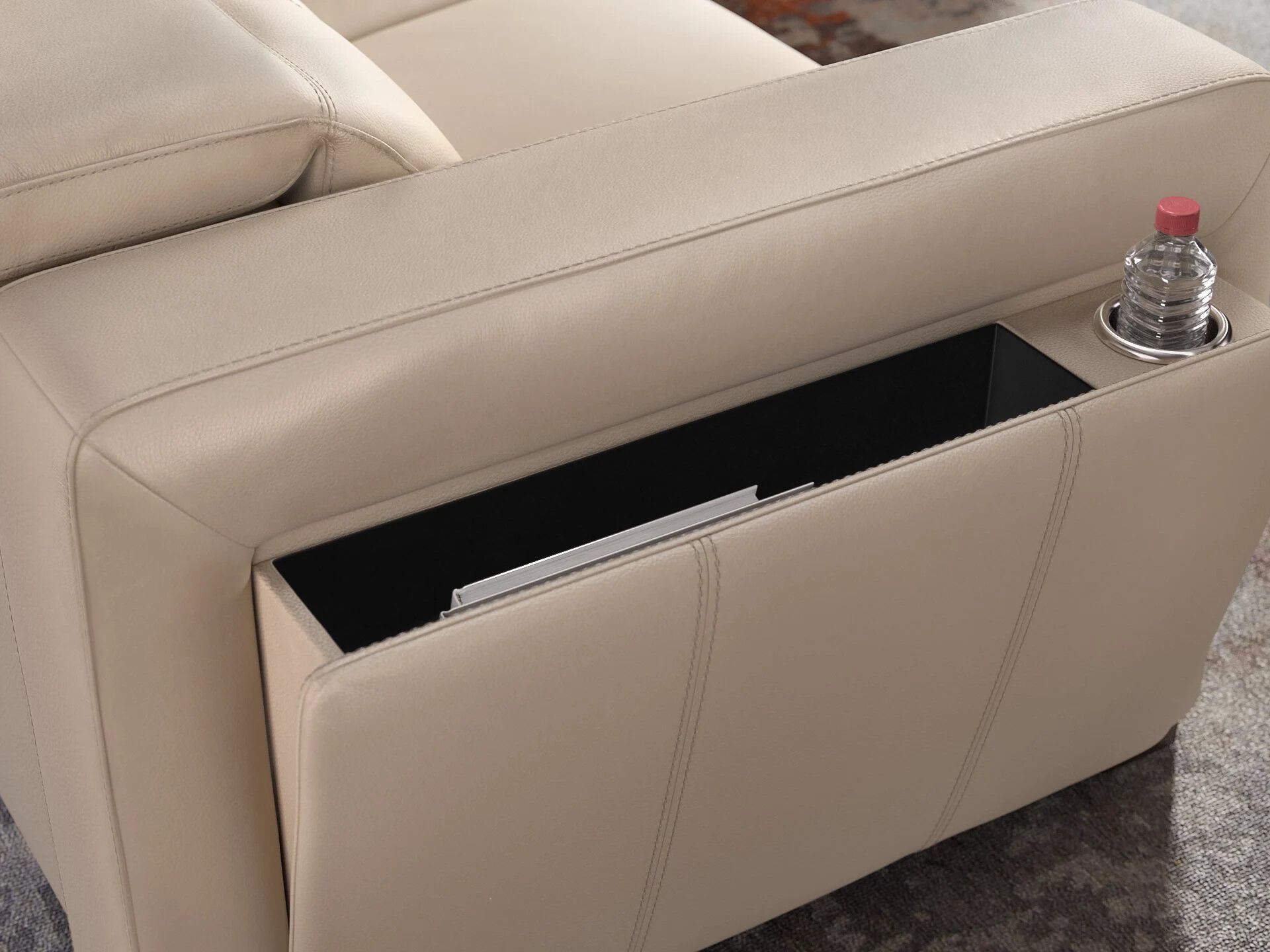 3-местный кожаный диван Sofanella Анкона ARCH-00118302 - Вид №2