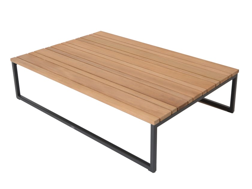 Низкий прямоугольный стол из тикового дерева FISCHER MÖBEL Флора ARCH-00092478