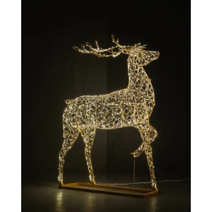 Электрическая светящиеся фигура Олень Северный 400 LED 160x240x40 см теплый белый свет 86164111 STLM-2180436