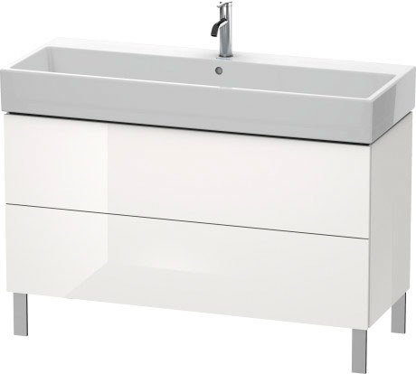 LC677907979 Тумбочка напольная L-Cube #LC6779 1184 x 459 мм Орех натуральный, декор Duravit - Вид №2