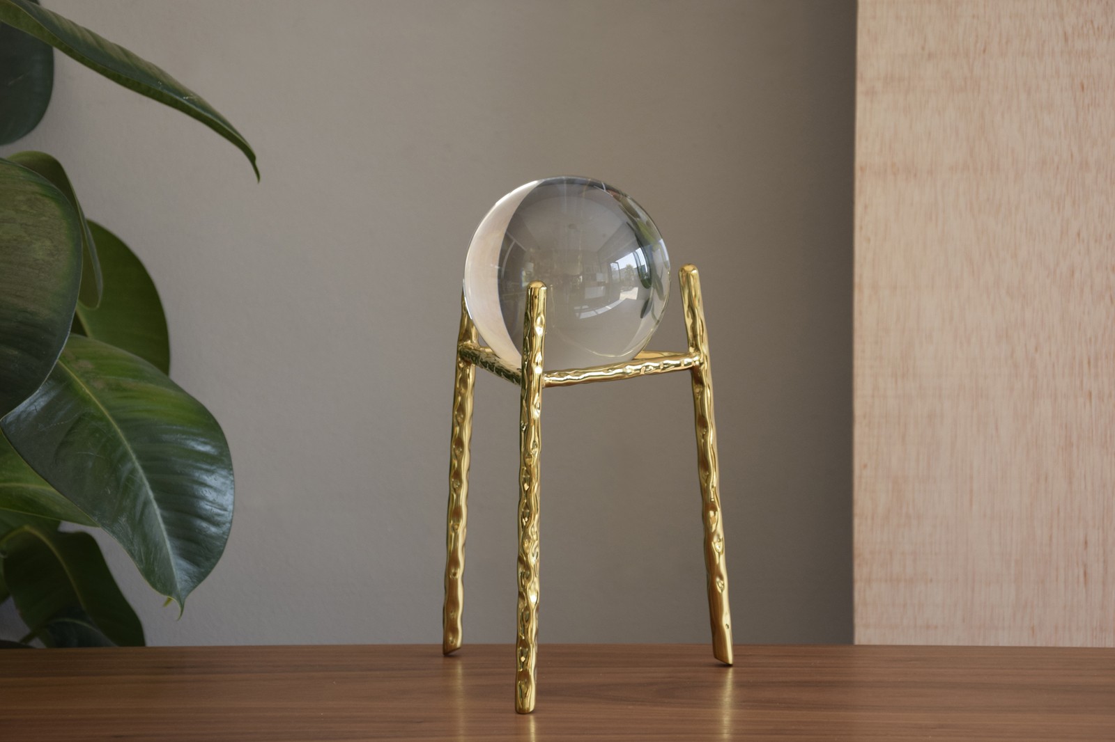 34F212 Скульптура, стекло, металл, цвет золотой VP Santreyd 