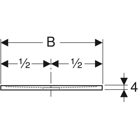 550.276.00.2 Прямоугольный душевой поддон Geberit Sestra Geberit  - Вид №4