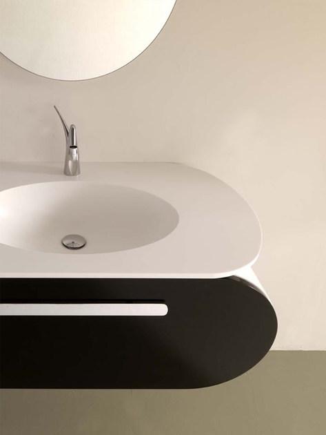 LASA IDEA Подвесная тумба под умывальник с ящиками Flux_us sun-id-1373956 - Вид №3