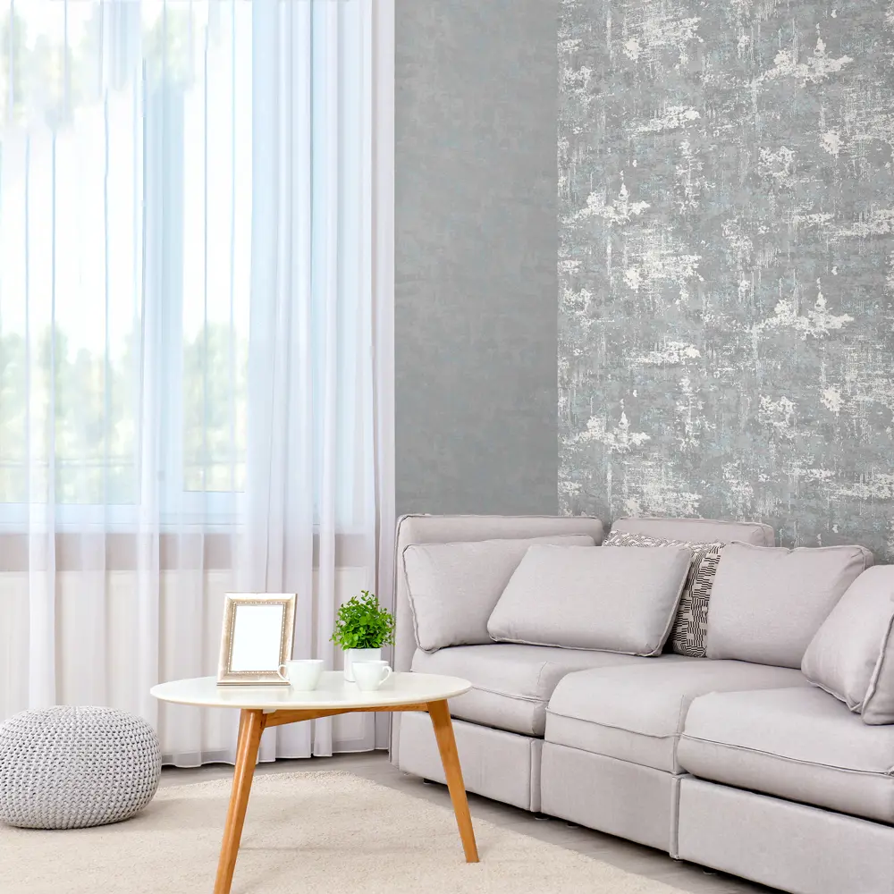 Обои флизелиновые Ateliero Capri серые 1.06 м 989624 82719283 STLM-2099076 - Вид №3