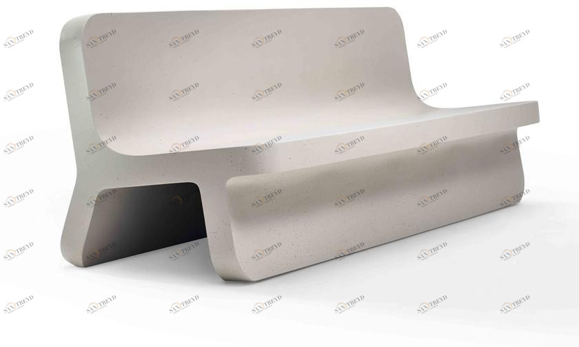 Cimento Скамья из cimento® со спинкой Torcello sun-id-1357562