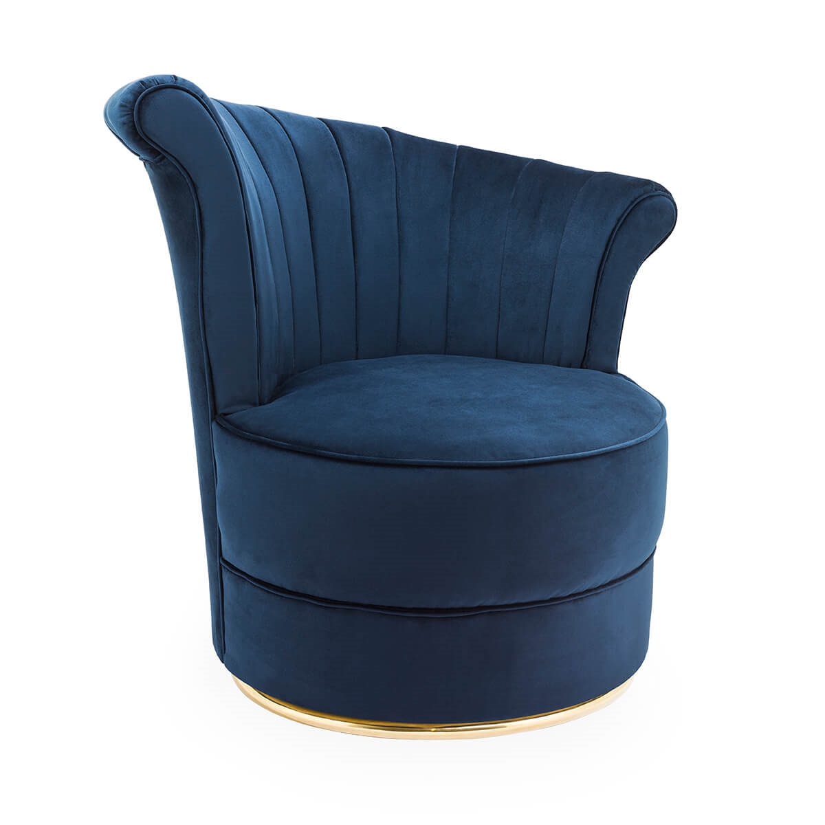 700397-80 ABHIKA КРЕСЛО FANIT VELVET BLUE  - Вид №3