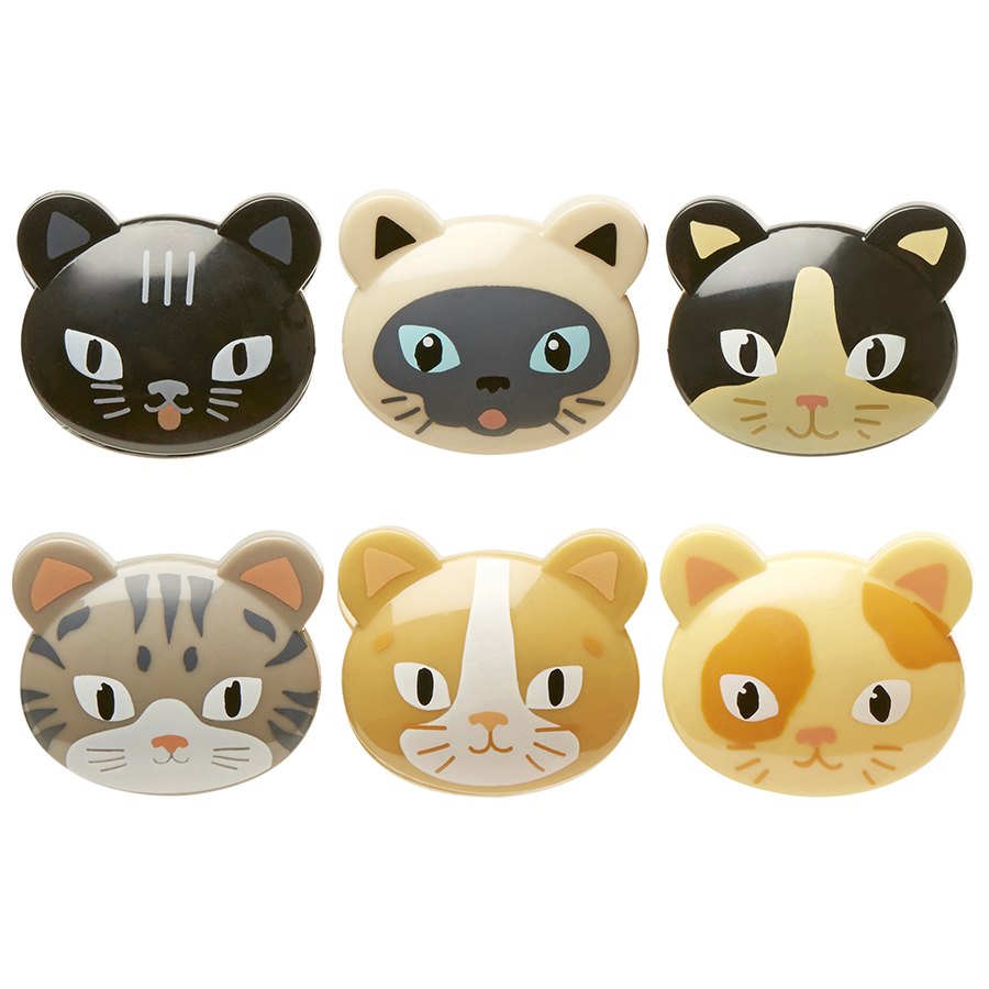 BC45-A Набор зажимов для пакетов cat, 6 шт Kikkerland 