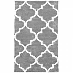 Ковер Trelli серый 240х330 DOLLY CAPRETS ДИЗАЙНЕРСКИЕ, ТРЕЛЬЯЖНЫЙ УЗОР 015160 Белый;серый