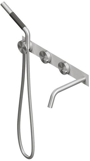 Quadrodesign Смеситель для ванны из нержавеющей стали настенный Q sun-id-1344806 - Вид №2