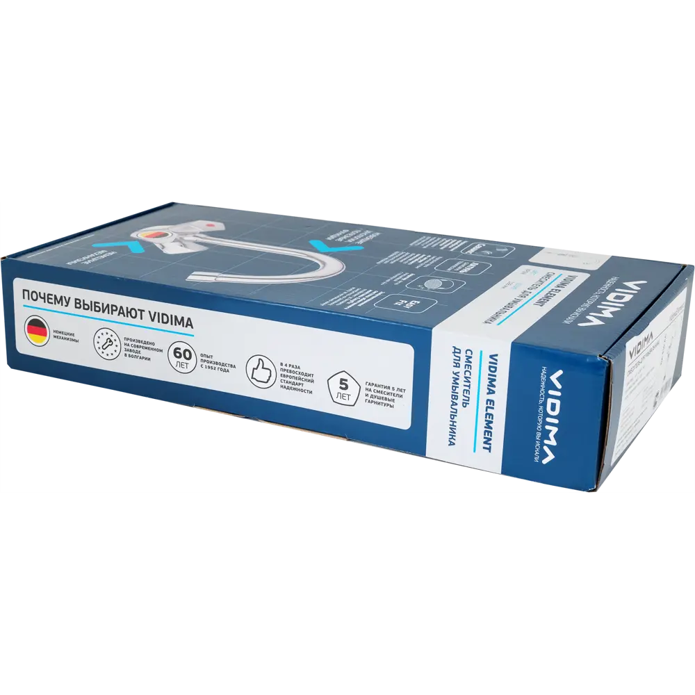 Смеситель для раковины Vidima Element двухвентильный цвет хром 82640775 STLM-2109178 - Вид №3