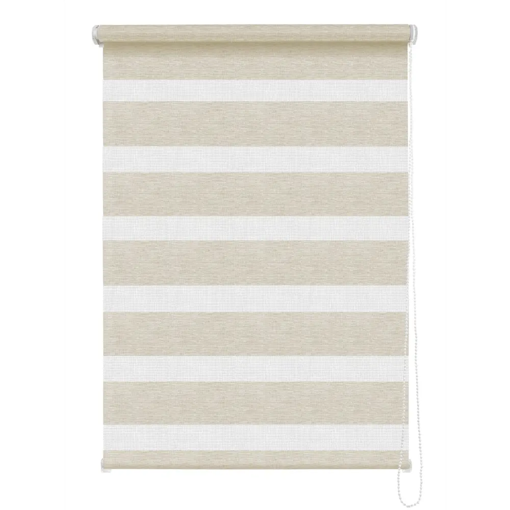 Штора рулонная день-ночь Valencia 100x160 см бежевая MIAMOZA Коллекция 2024г STLM-2048755